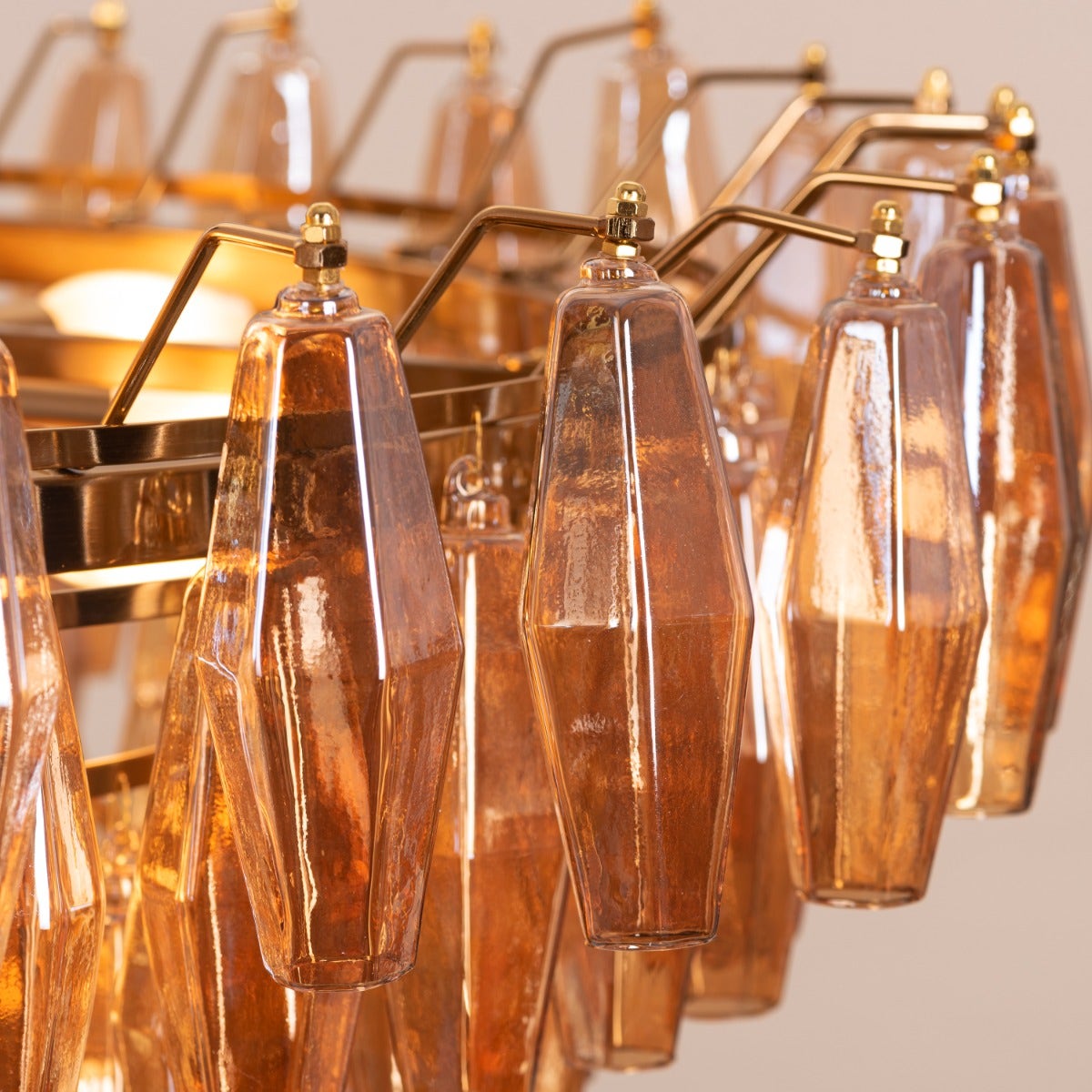 Starry Skies (Medium, Amber) Crystal Chandelier