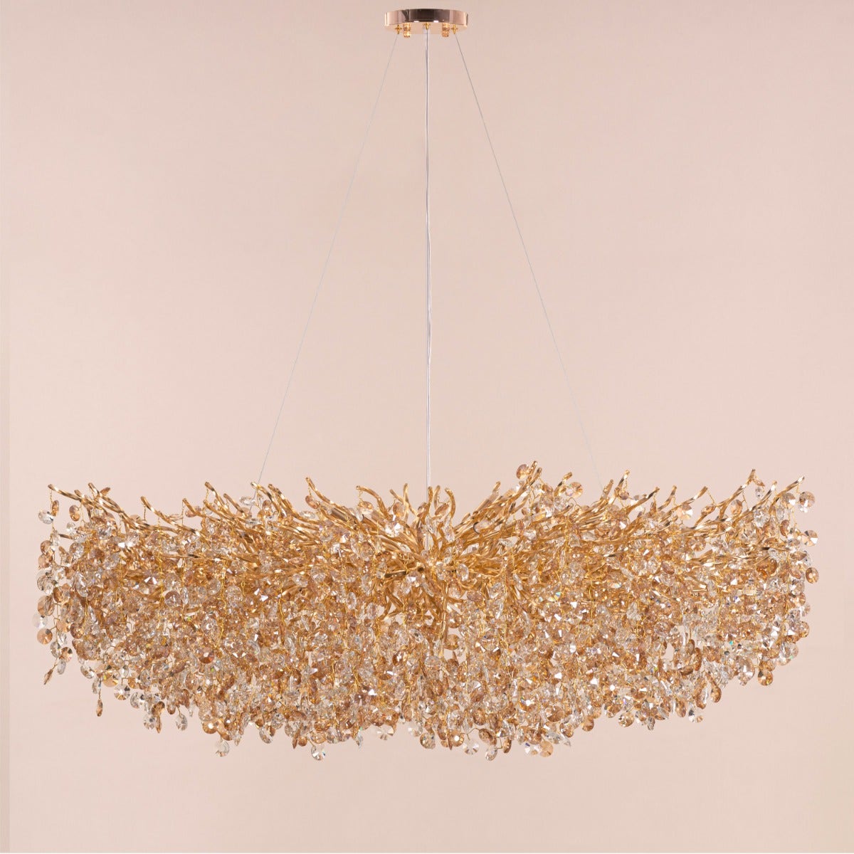 You Said Forever (Large, Gold) Crystal Chandelier