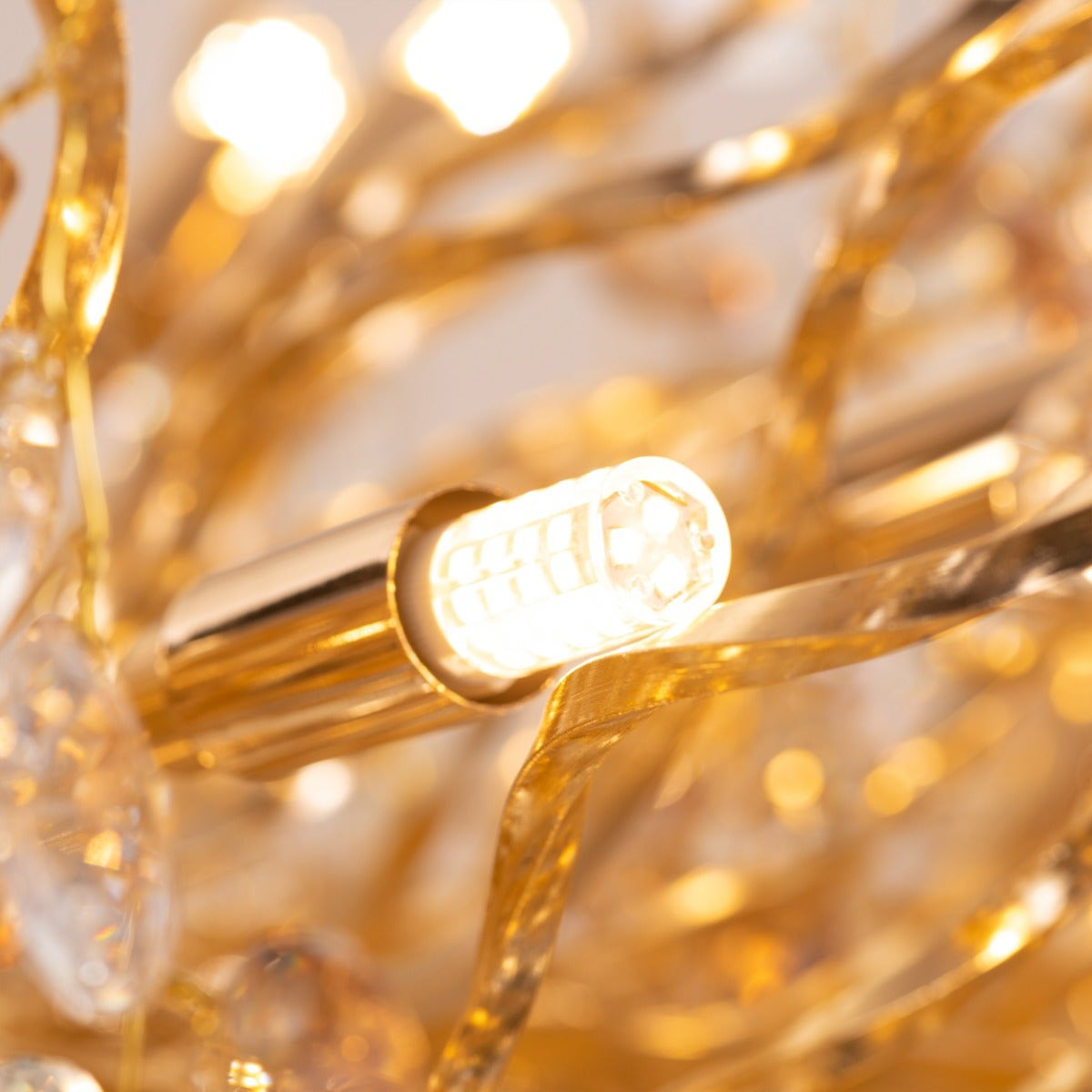 You Said Forever (Large, Gold) Crystal Chandelier