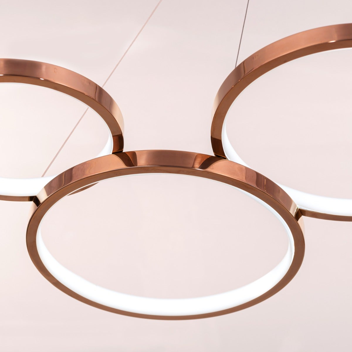 Agency Rose (Large, Rose Gold, Dimmable LED with Remote Control) Chandelier