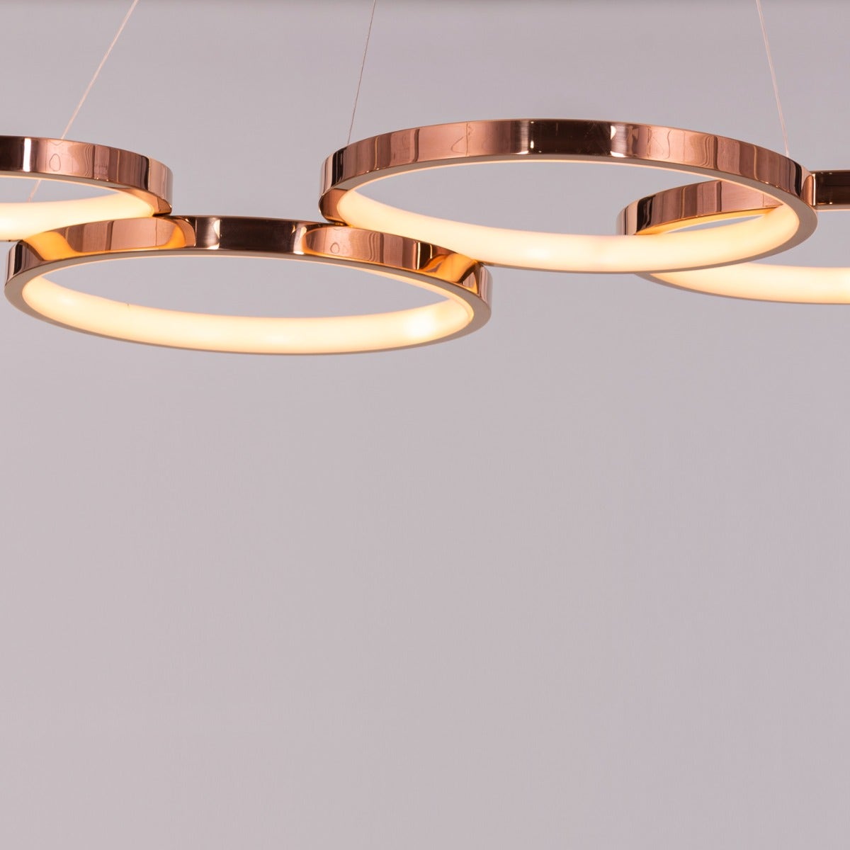 Agency Rose (Large, Rose Gold, Dimmable LED with Remote Control) Chandelier