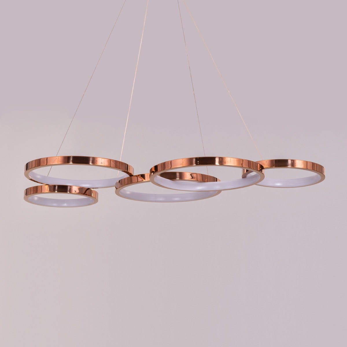 Agency Rose (Large, Rose Gold, Dimmable LED with Remote Control) Chandelier