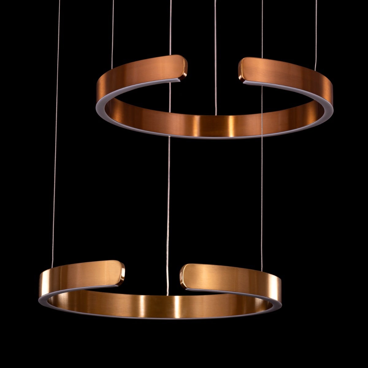 Passing Through (Small, Gold, Dimmable LED with Remote Control) Chandelier