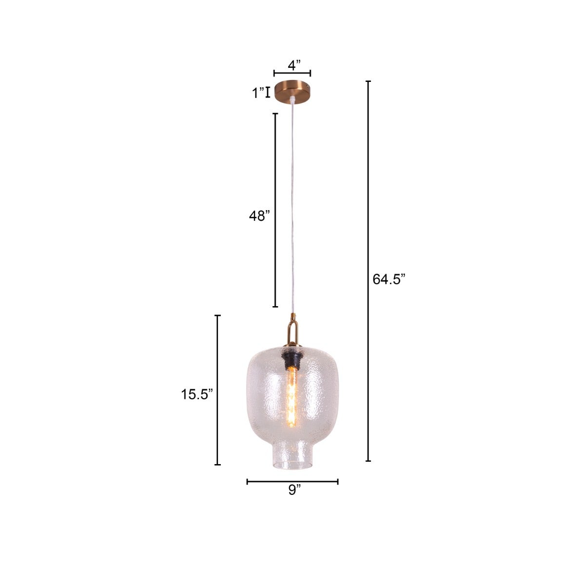 Take Me Traveling Bubble Glass Pendant Light