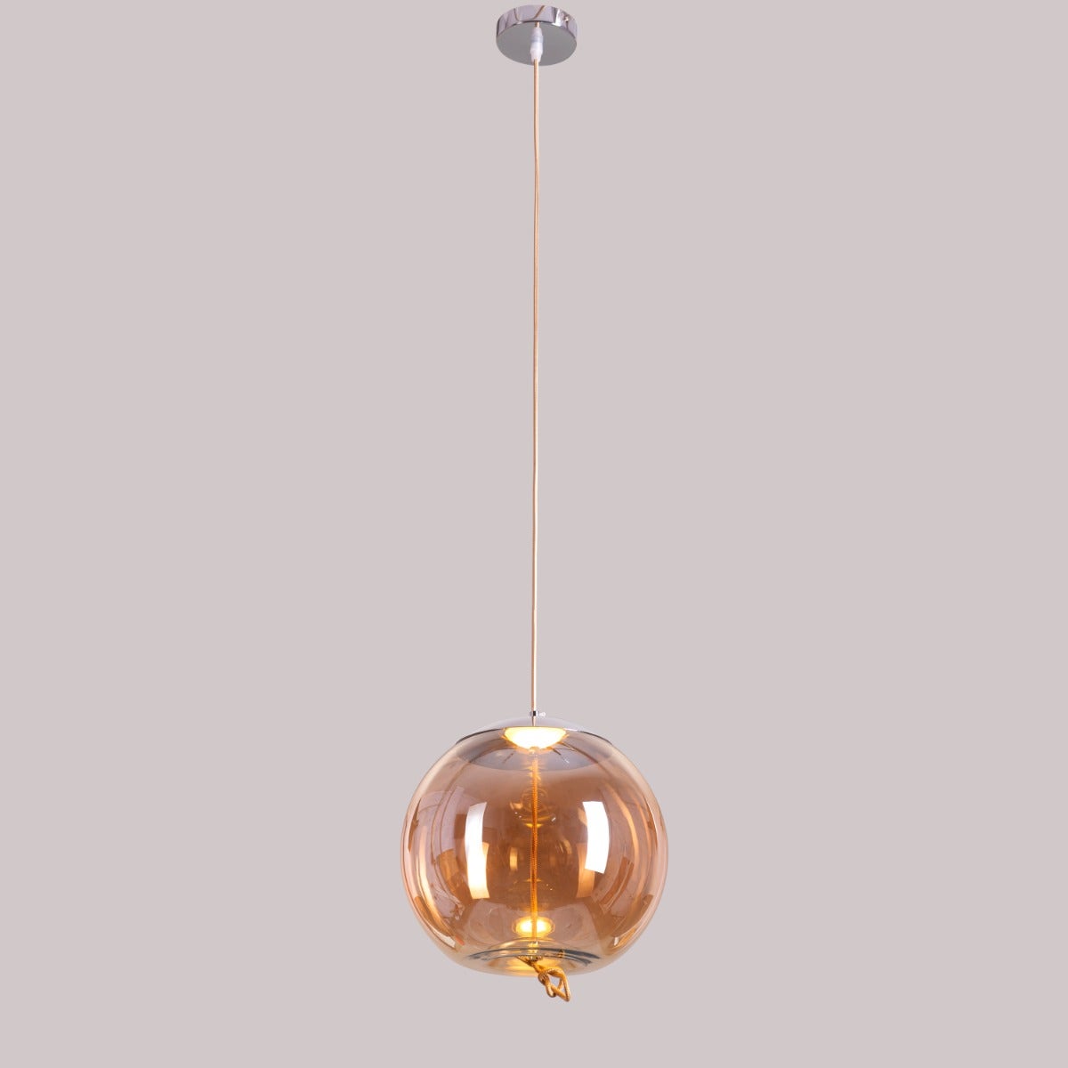 Motivation (Amber, Built-In LED) Glass Pendant Light