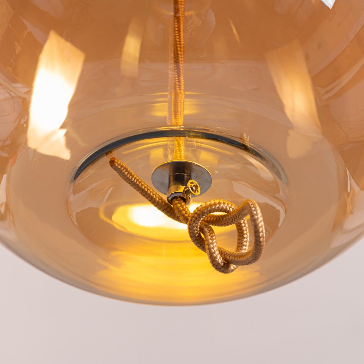 Motivation (Amber, Built-In LED) Glass Pendant Light