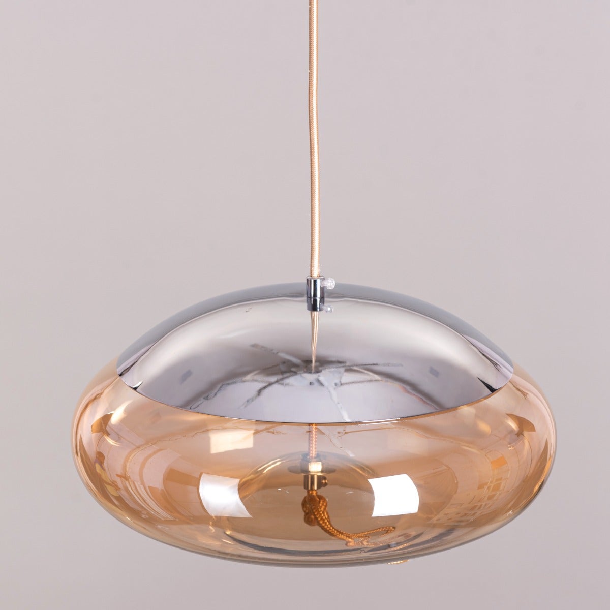 Change To Grow (Amber, Built-In LED) Glass Pendant Light