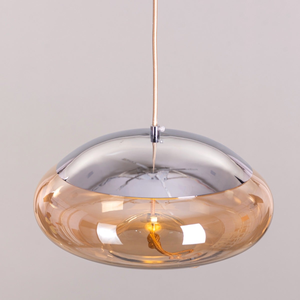 Change To Grow (Amber, Built-In LED) Glass Pendant Light