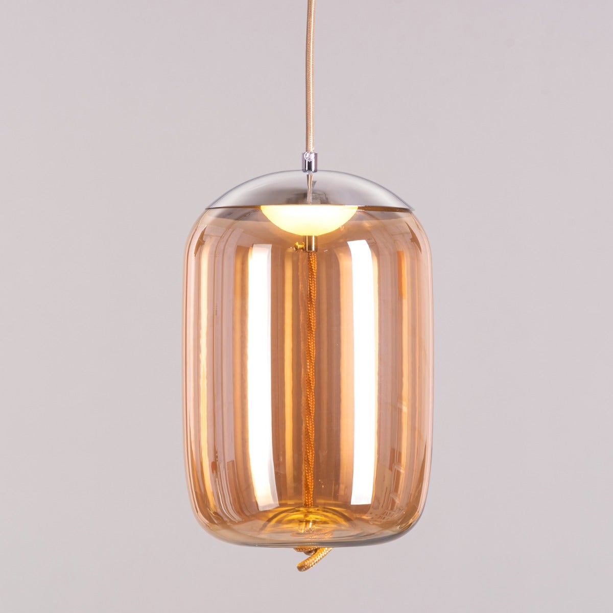 Trust Yourself (Amber, Built-In LED) Glass Pendant Light