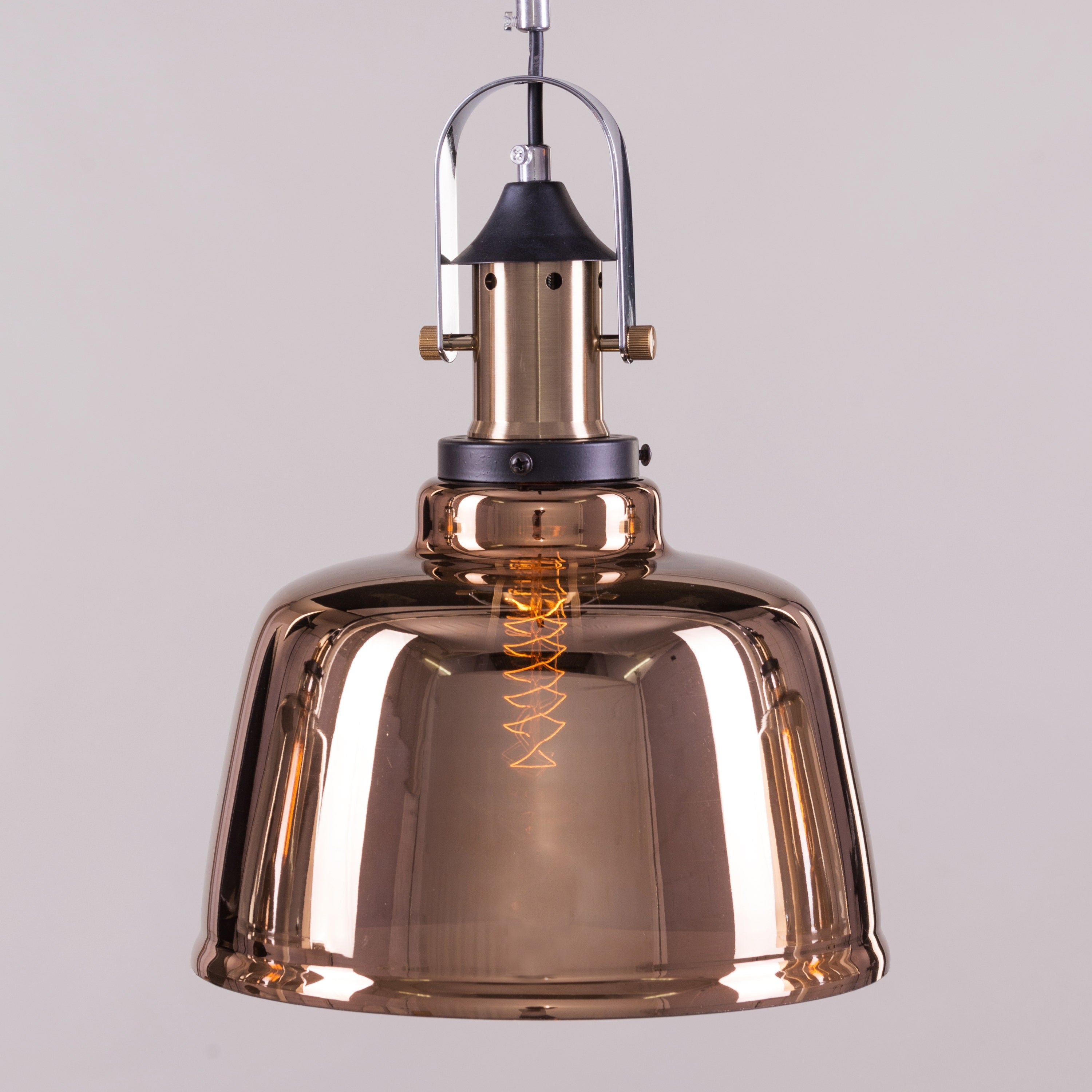 Royal Tea (Smokey Grey, Copper, Amber) Glass Chandelier