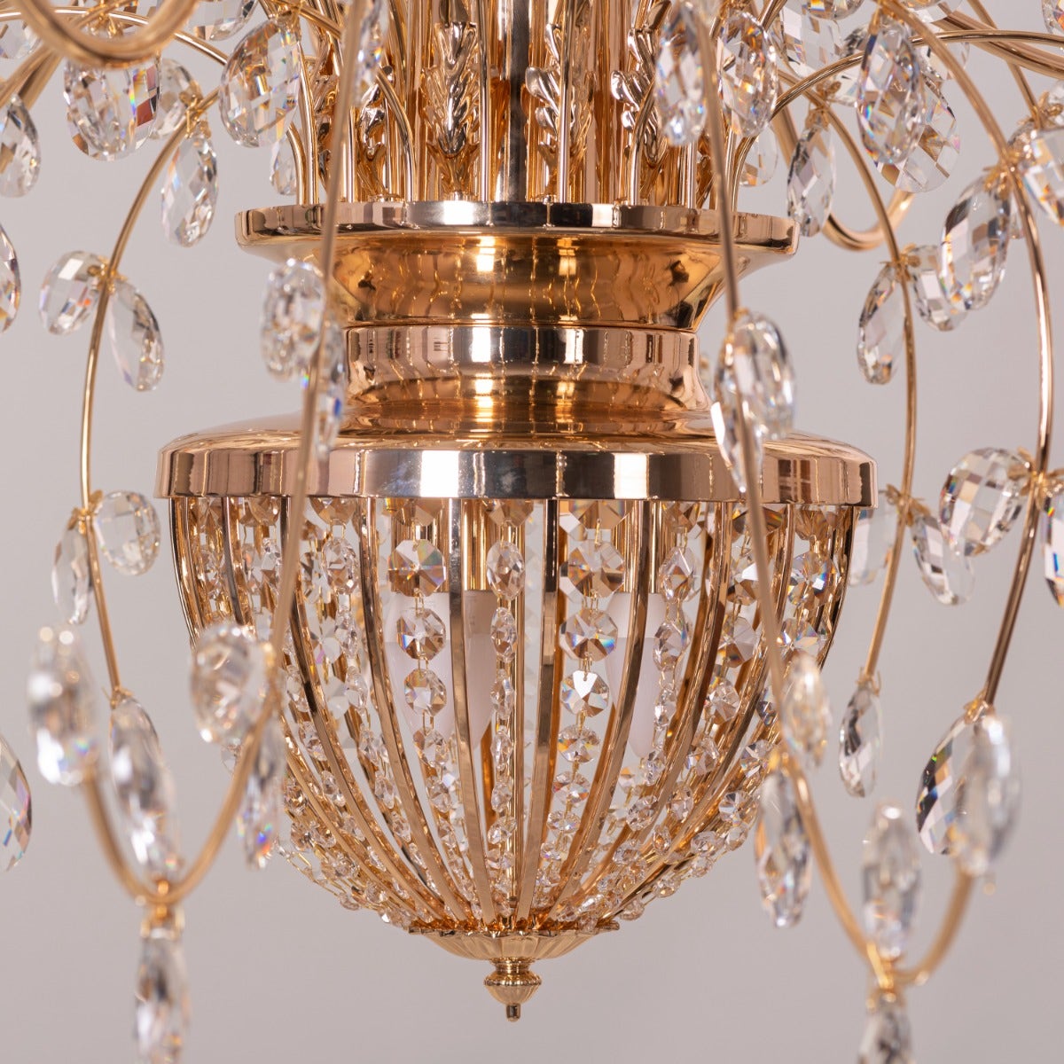 Juliet To Your Romeo (Large, Gold) Crystal Chandelier