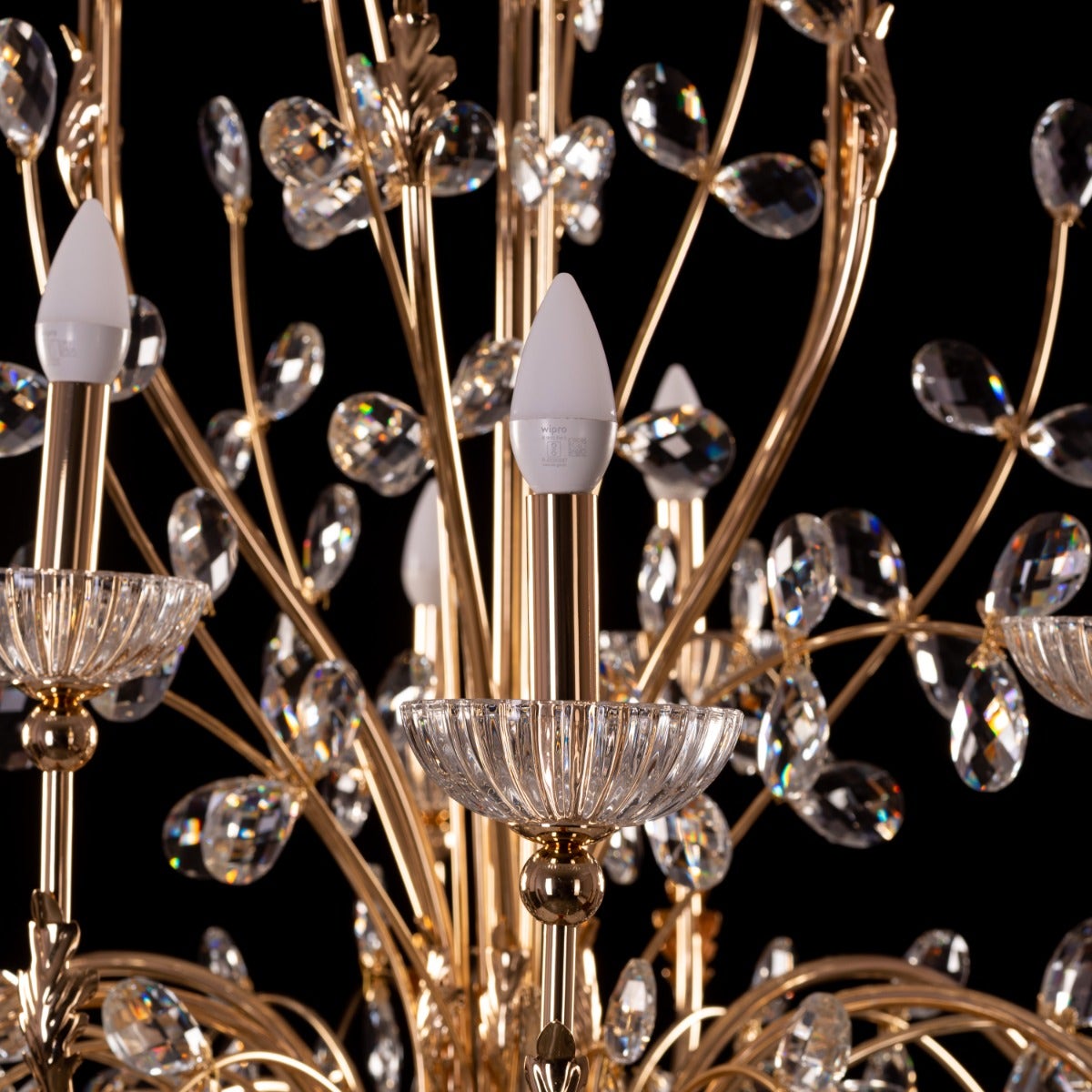 Juliet To Your Romeo (Large, Gold) Crystal Chandelier