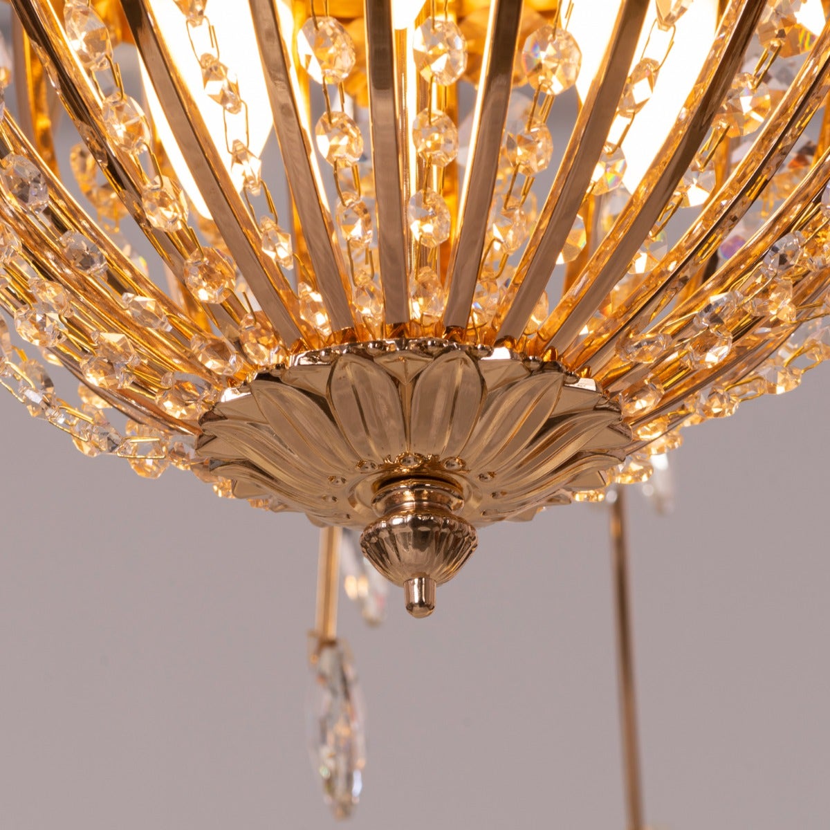 Juliet To Your Romeo (Large, Gold) Crystal Chandelier