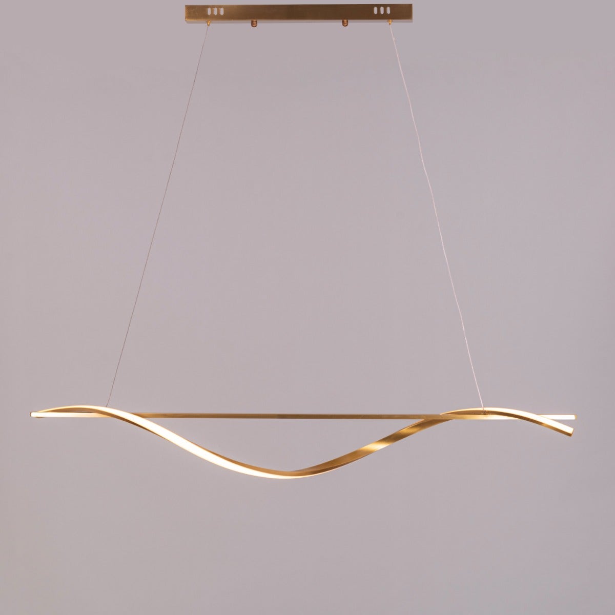 Cheat Sheet (Large, Gold, Dimmable LED with Remote Control) Chandelier