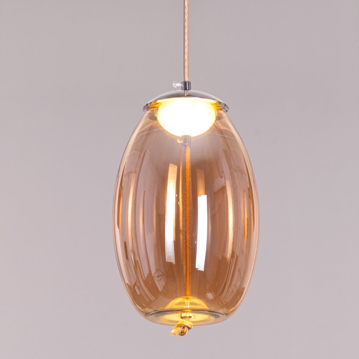 Feel The Feels (Amber, Built-In LED) Glass Pendant Light