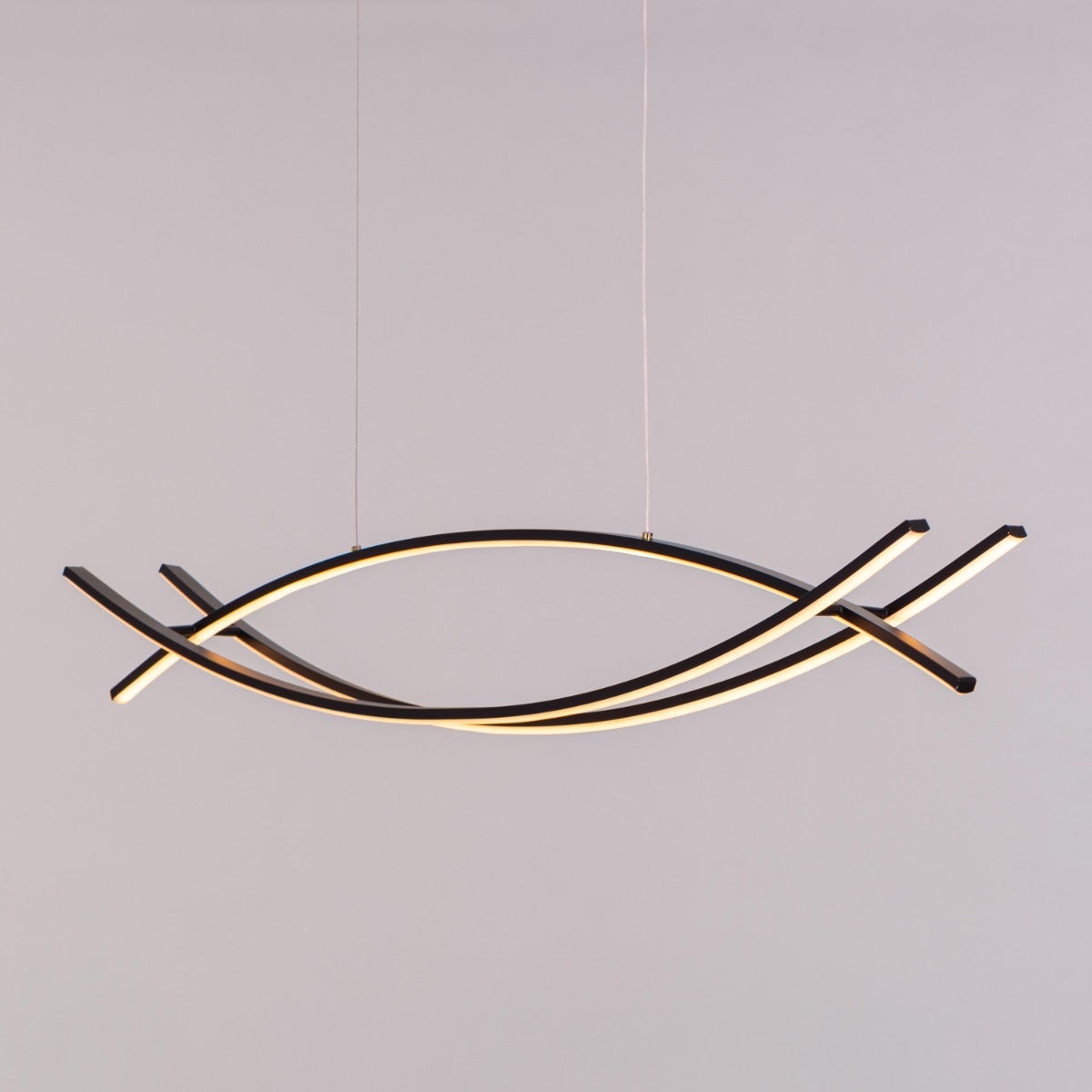 Believe In Me (Large, Black, 3 Color Dimmable LED with Remote Control) Chandelier