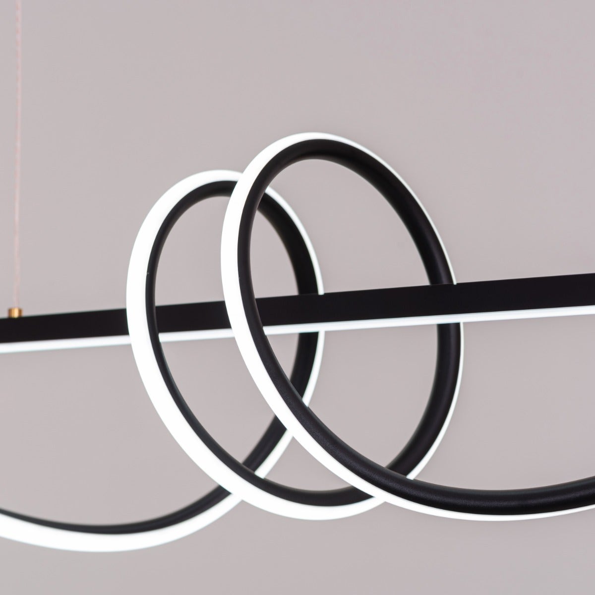 Up In The Air (Large, Black, 3 Color Dimmable LED with Remote Control) Chandelier