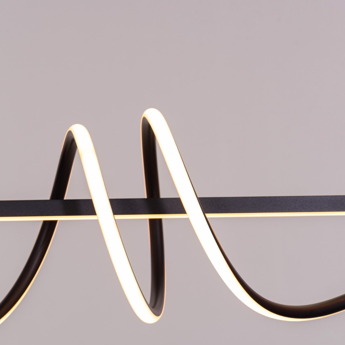 Up In The Air (Large, Black, 3 Color Dimmable LED with Remote Control) Chandelier