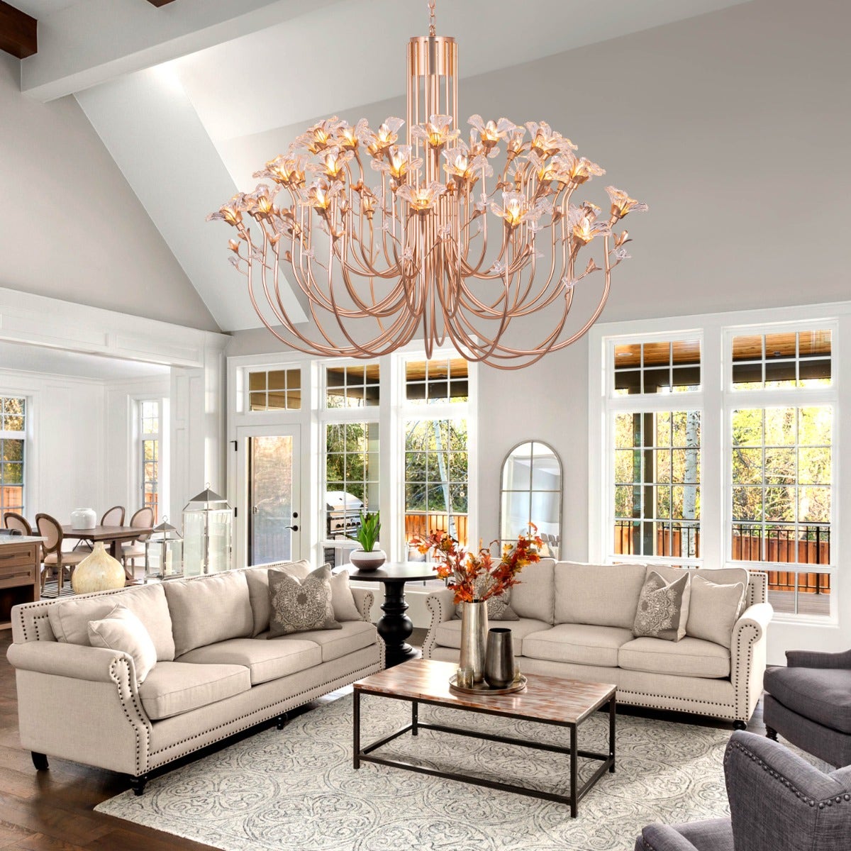 Pleasure My Treasure (Large, Gold) Crystal Chandelier