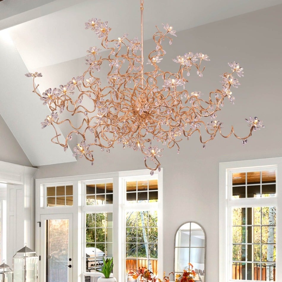 Control The Trolls (Large, Gold) Crystal Chandelier