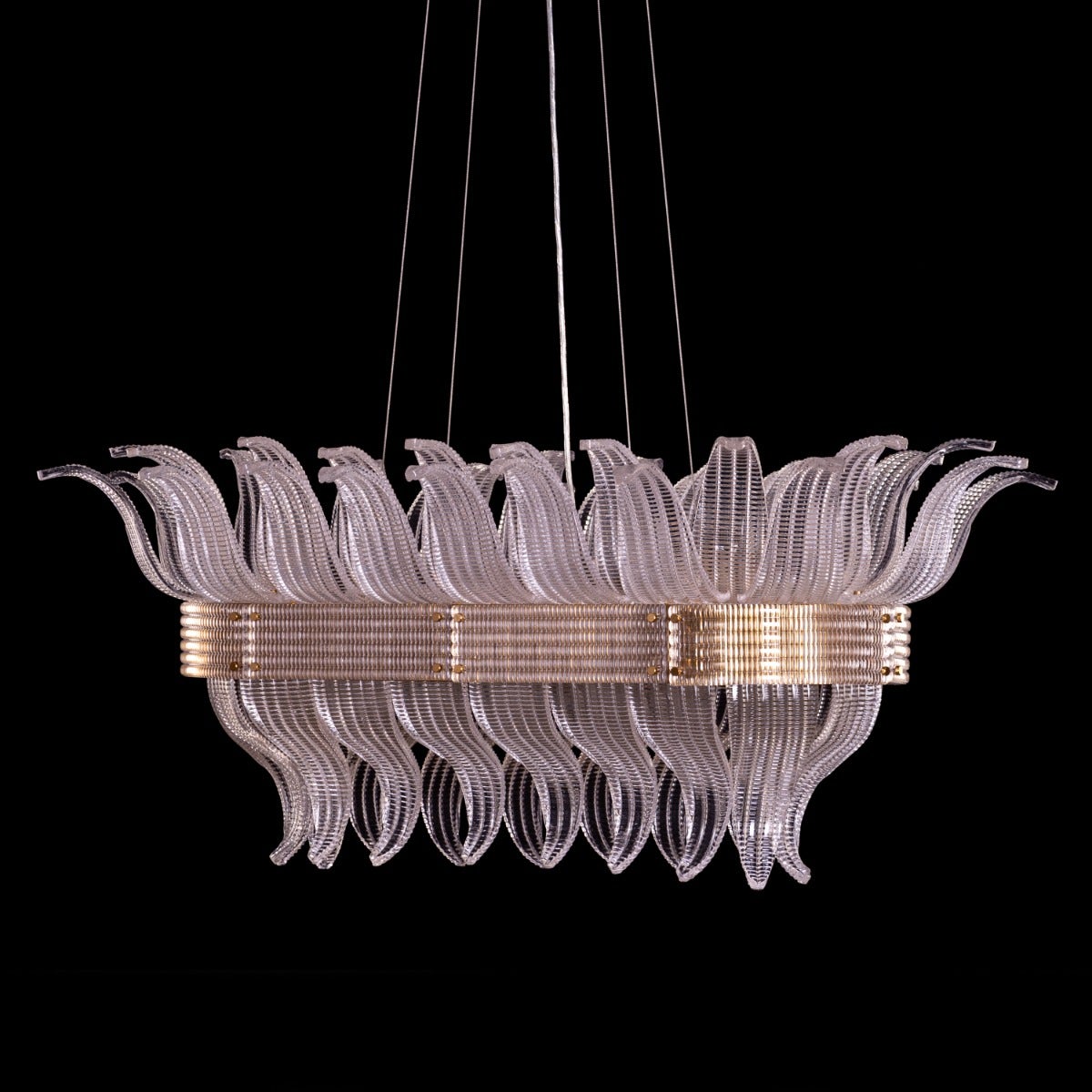 Seat At The Table (Large, Gold) Crystal Chandelier