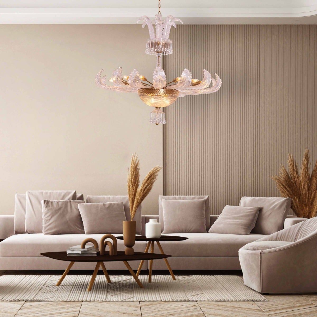 Wine Of Kings (Large, Gold) Crystal Chandelier