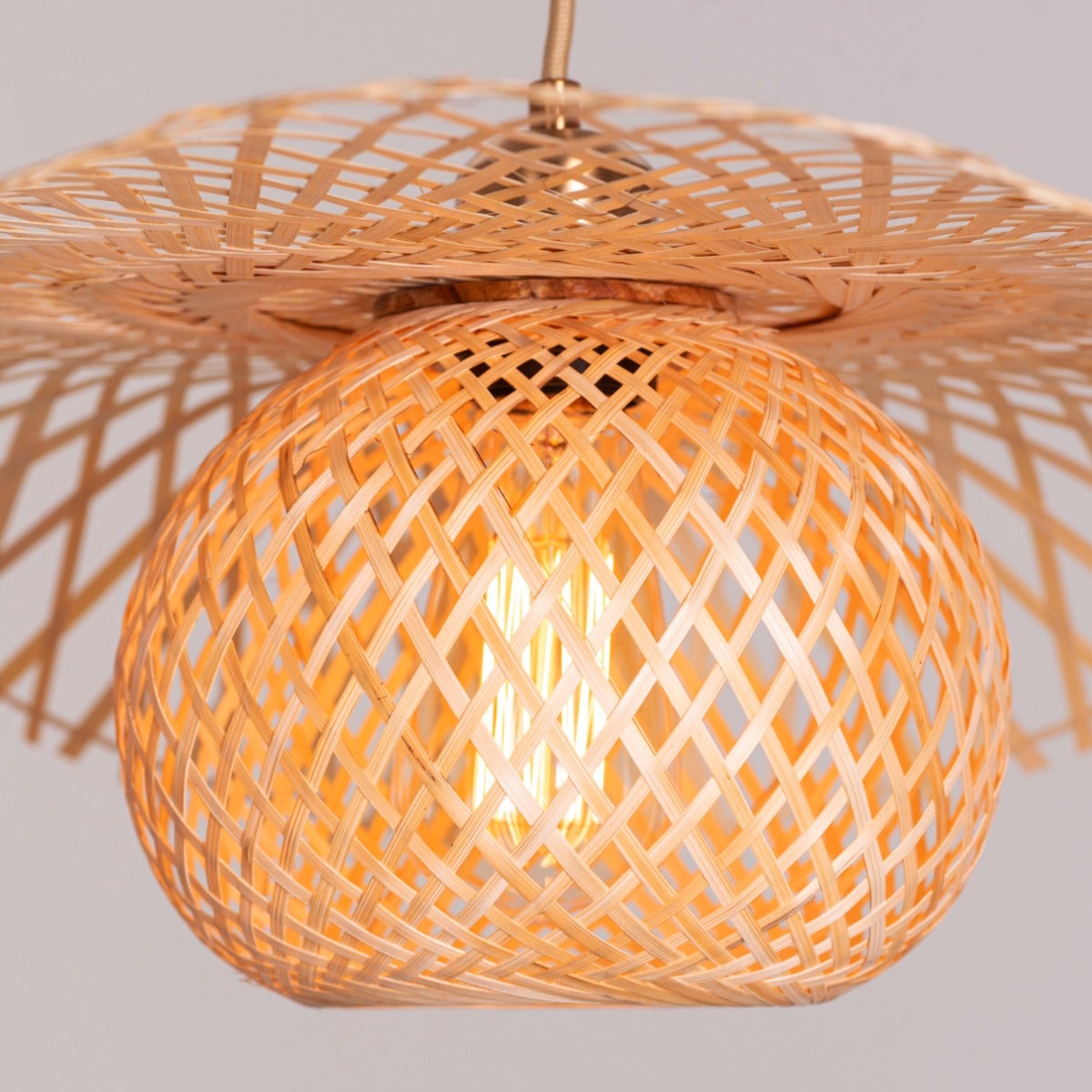 Come Undone Rattan Pendant Light