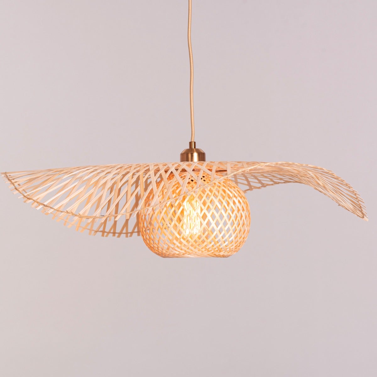 Come Undone Rattan Pendant Light