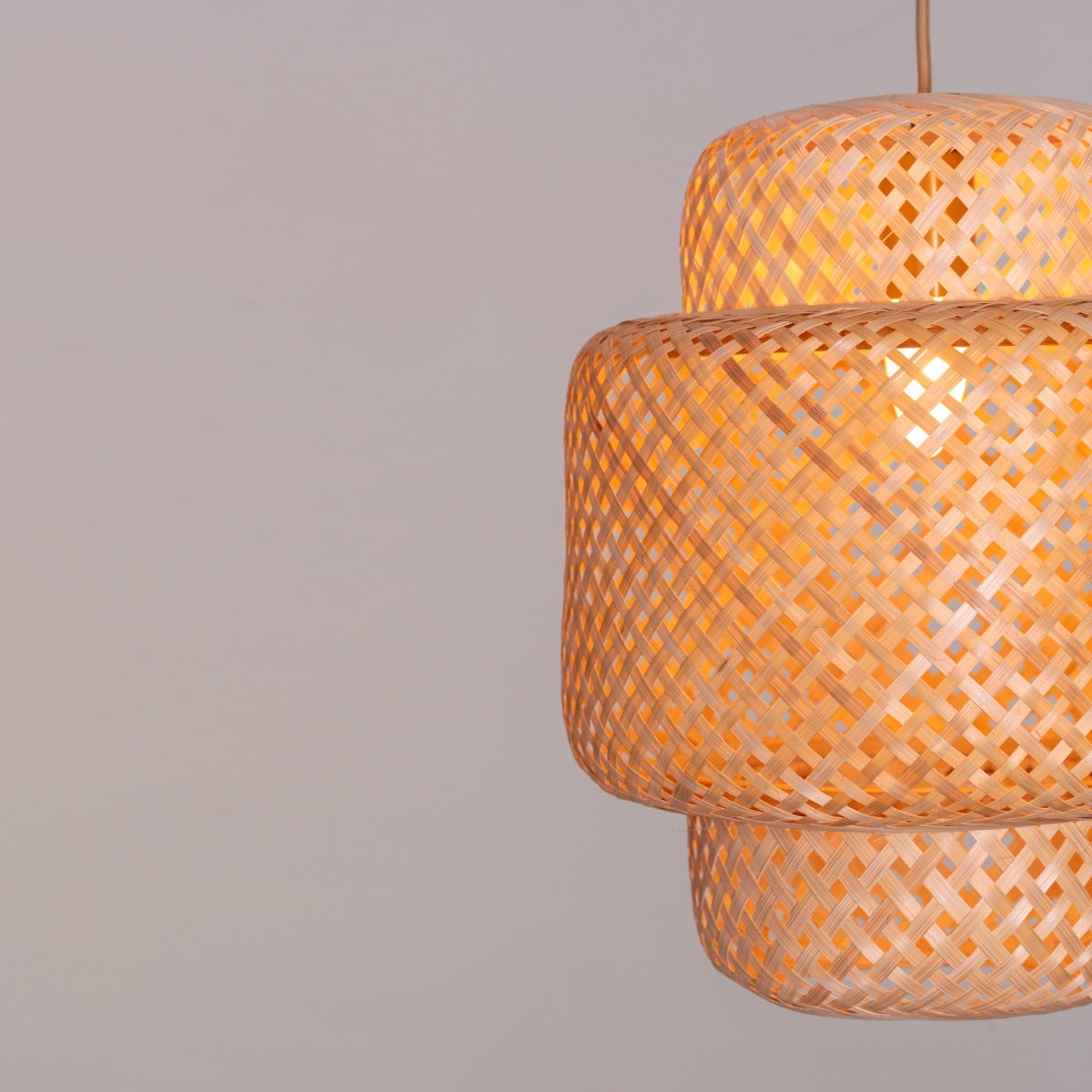 Feelings Are Hard Rattan Pendant Light