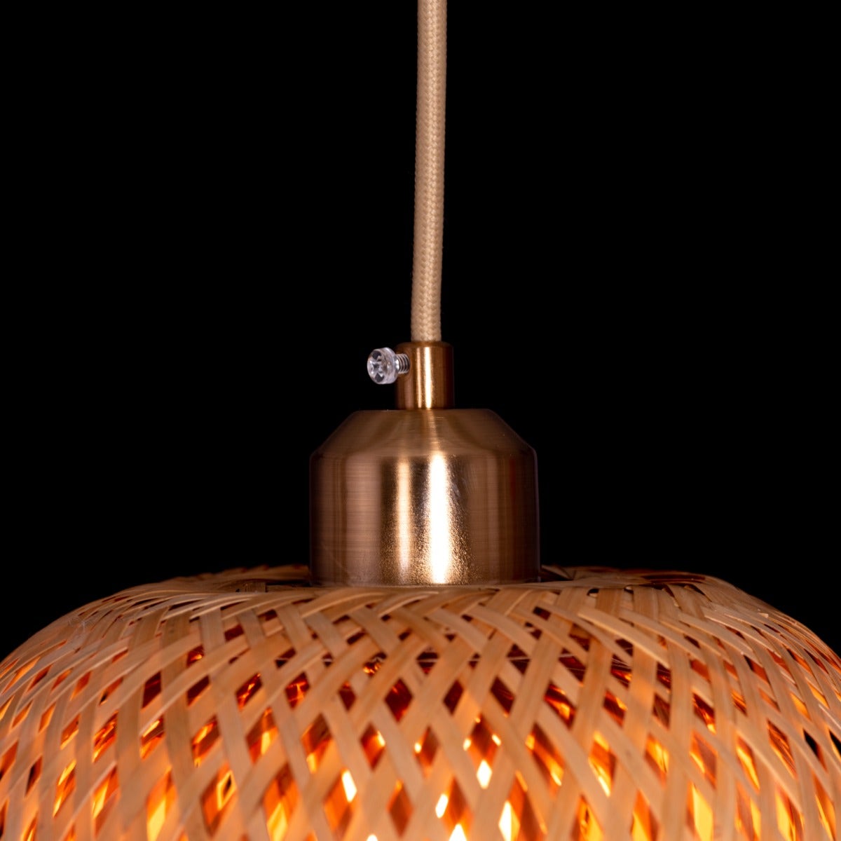 Pay Your Dues Rattan Pendant Light