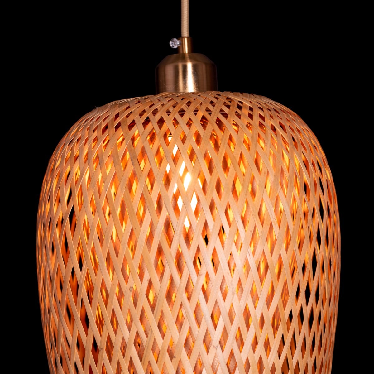 Pay Your Dues Rattan Pendant Light