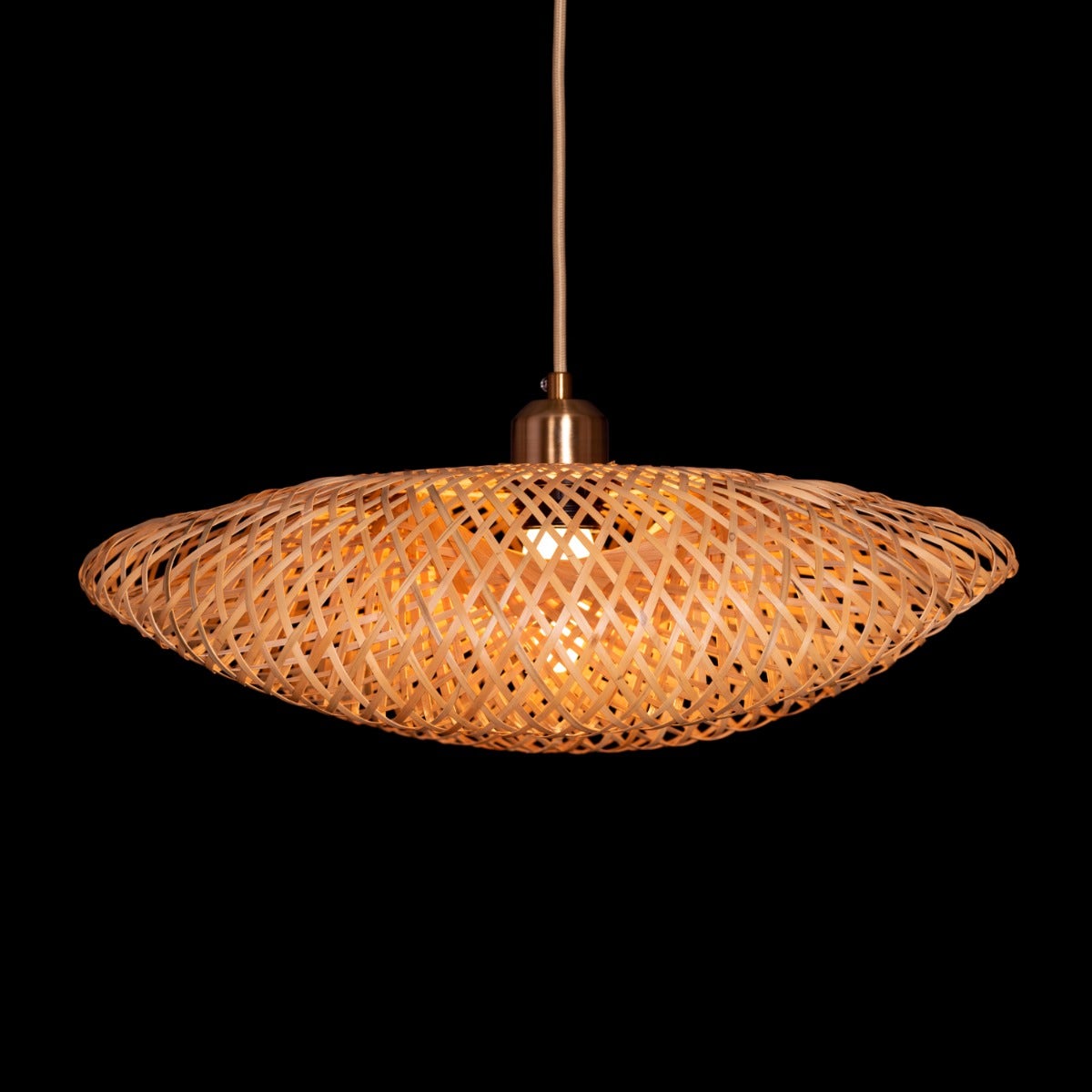 Country Roads Rattan Pendant Light