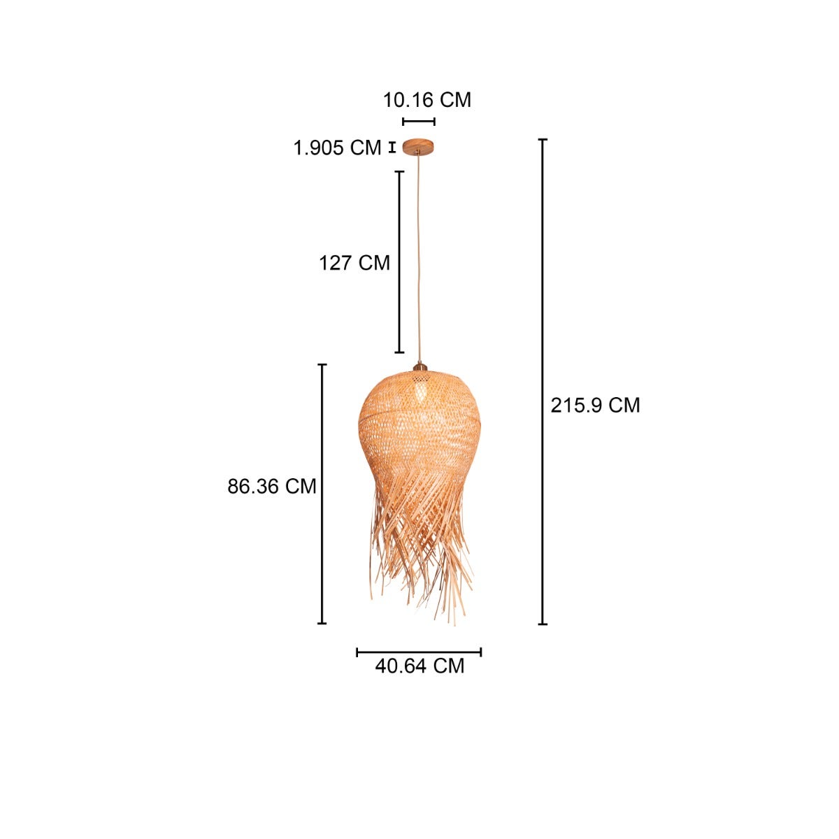 Fishwives Tale Rattan Pendant Light