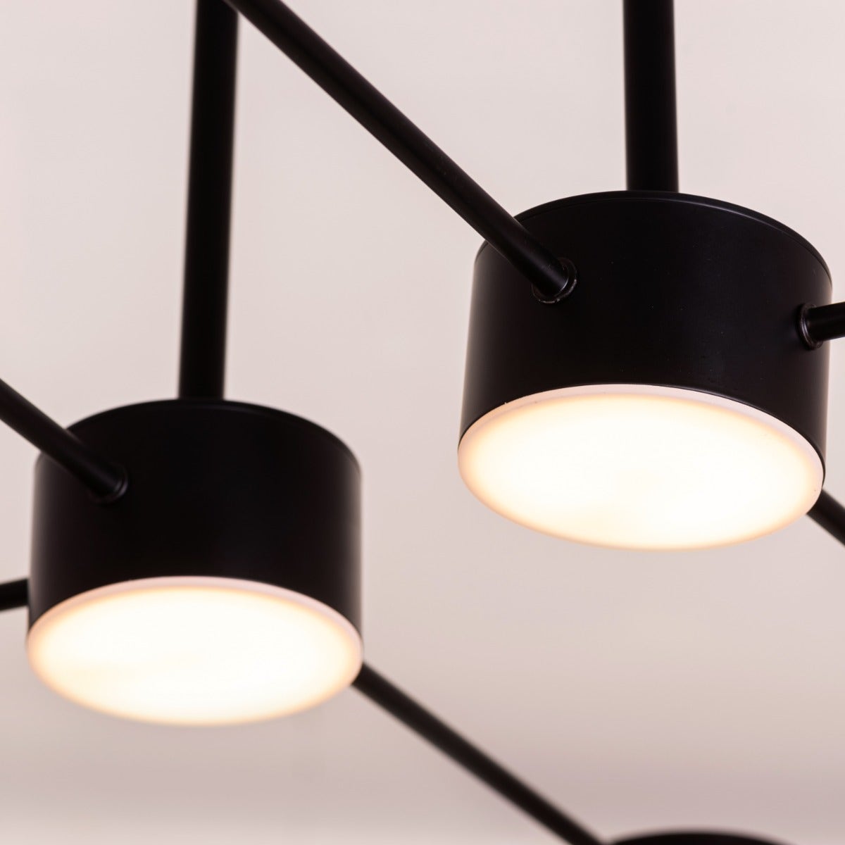 Walk On By (Large, Black, Dimmable LED with Remote Control) Chandelier