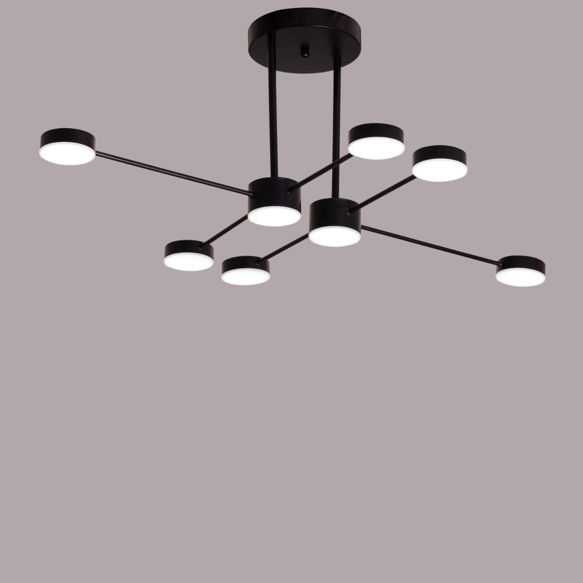 Walk On By (Large, Black, Dimmable LED with Remote Control) Chandelier