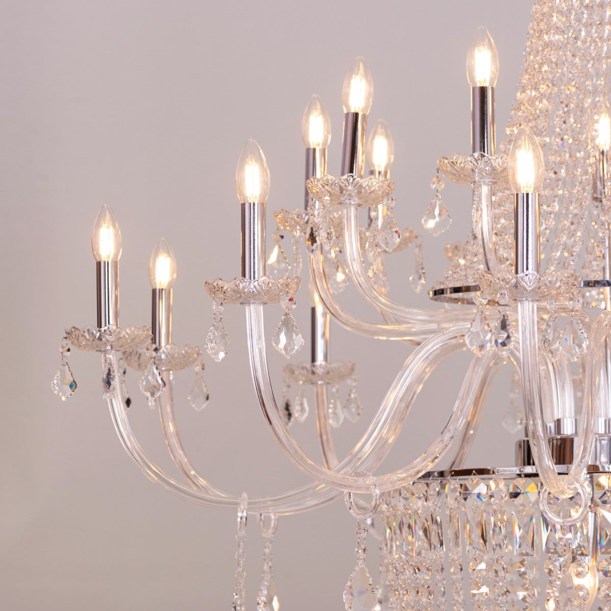 Letters Of Love Grand (Large, Chrome) Crystal Chandelier