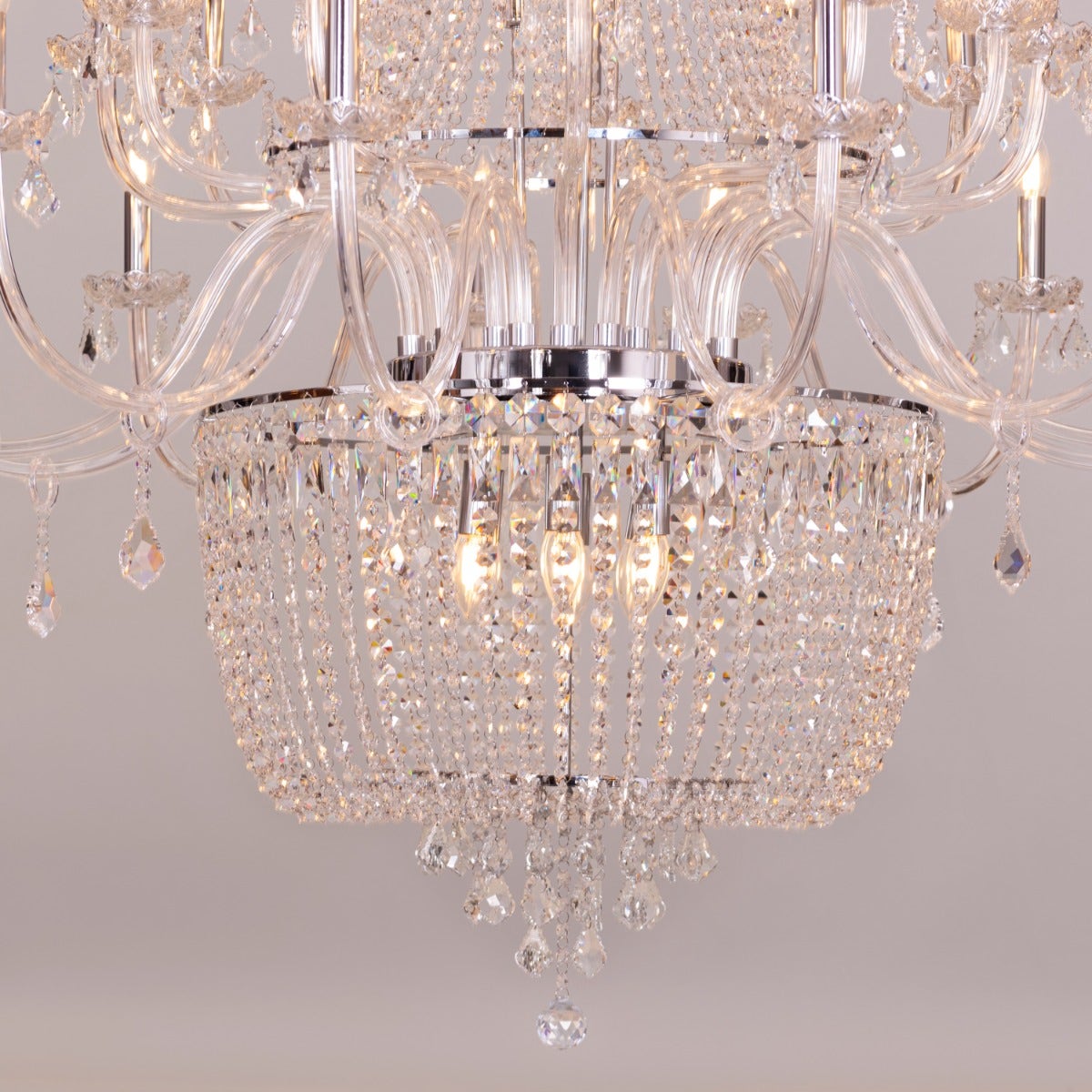 Letters Of Love Grand (Large, Chrome) Crystal Chandelier