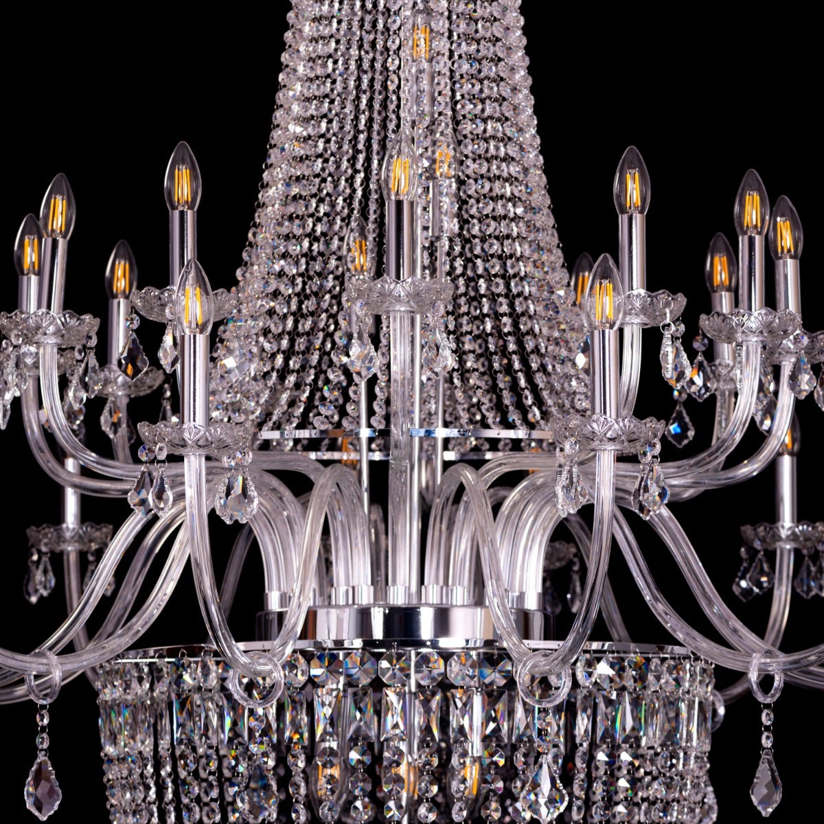 Letters Of Love Grand (Large, Chrome) Crystal Chandelier