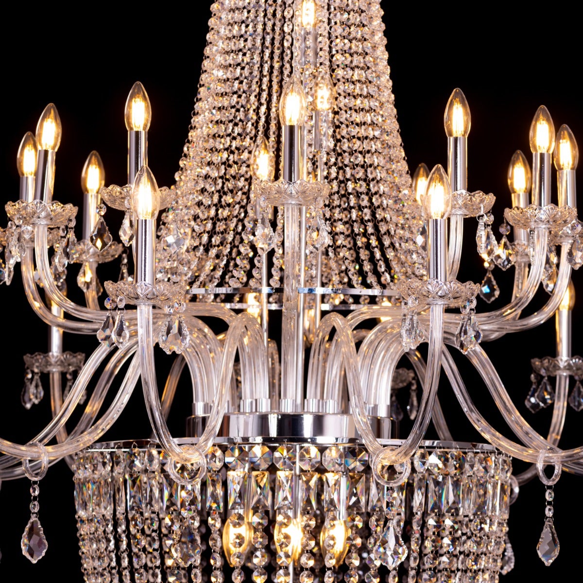Letters Of Love Grand (Large, Chrome) Crystal Chandelier