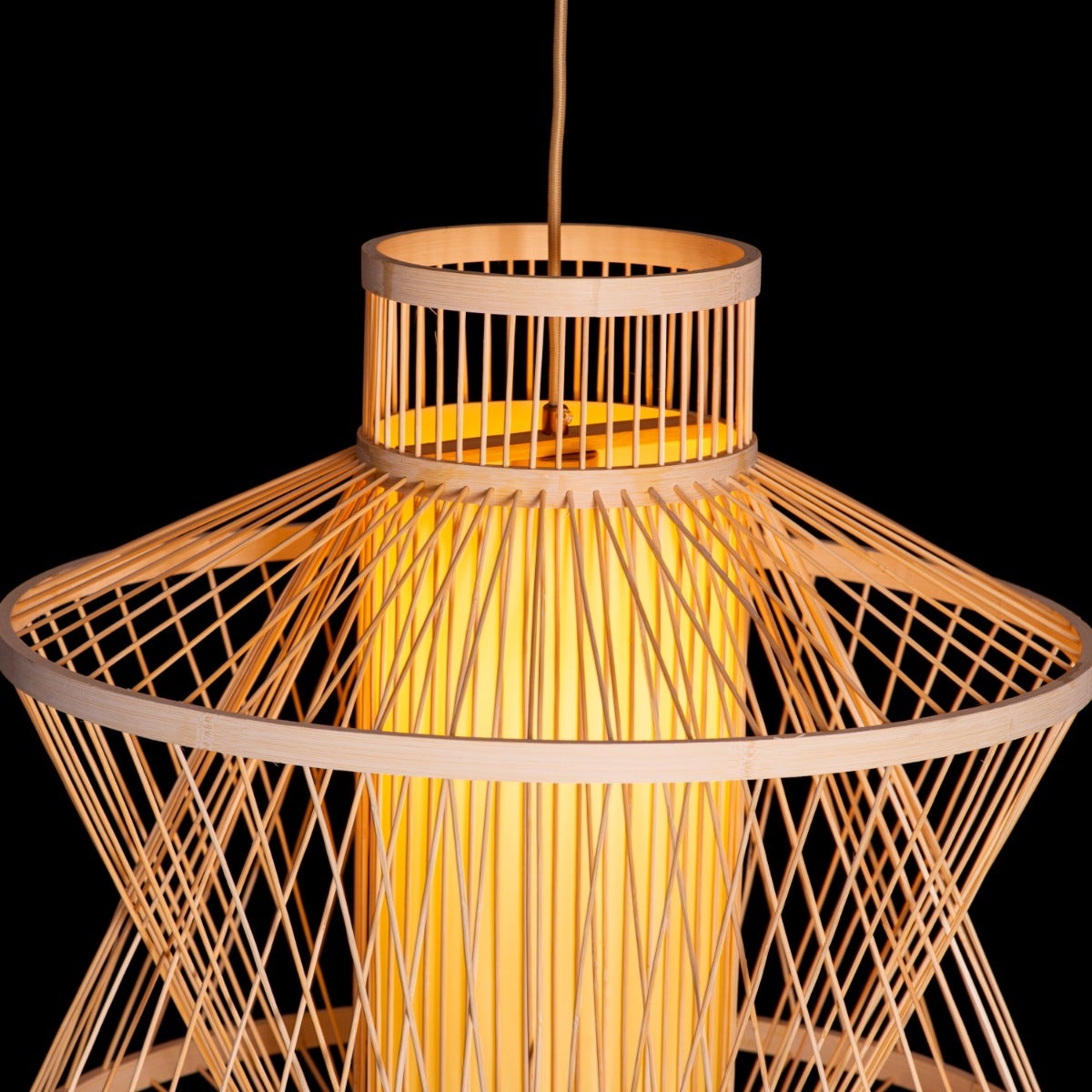 Golden Grove Bamboo Pendant Light