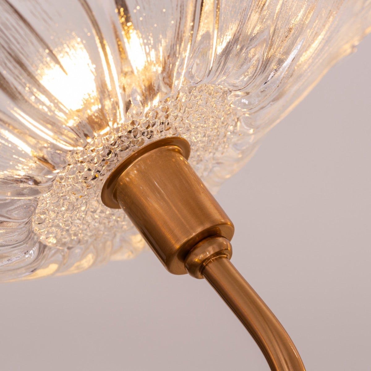 Late For Reality (Large, Gold) Glass Chandelier