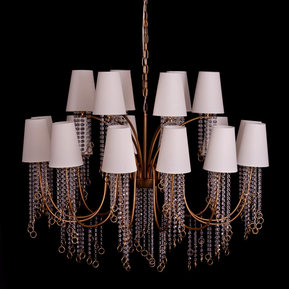 Myth & Magic (Large, Gold) Glass Crystal Chandelier