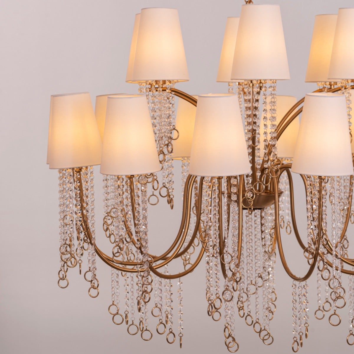 Myth & Magic (Large, Gold) Glass Crystal Chandelier