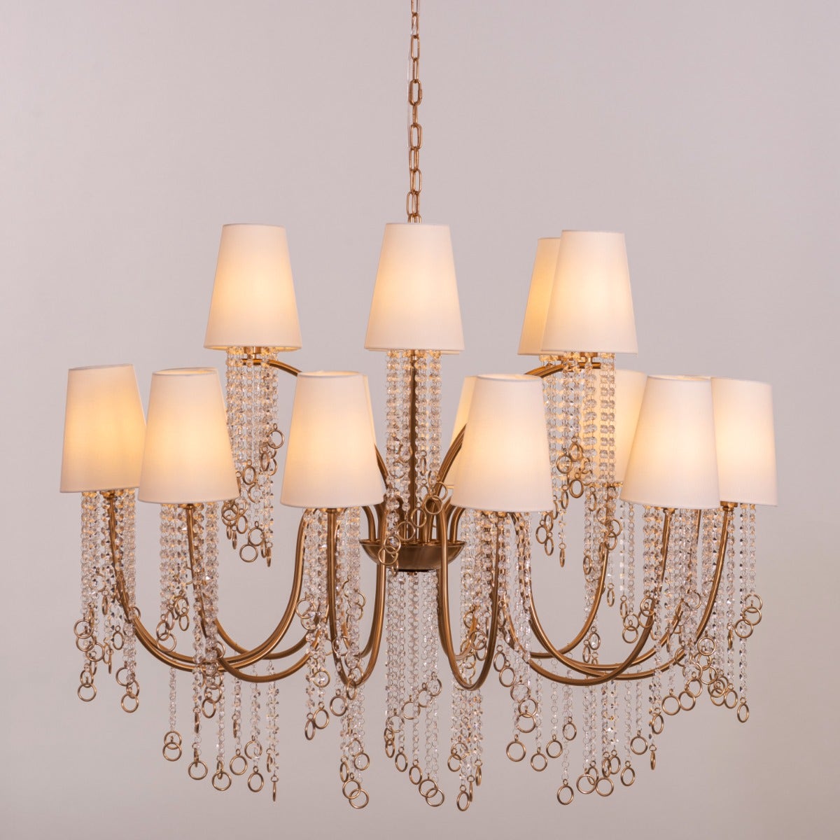 Myth & Magic (Large, Gold) Glass Crystal Chandelier