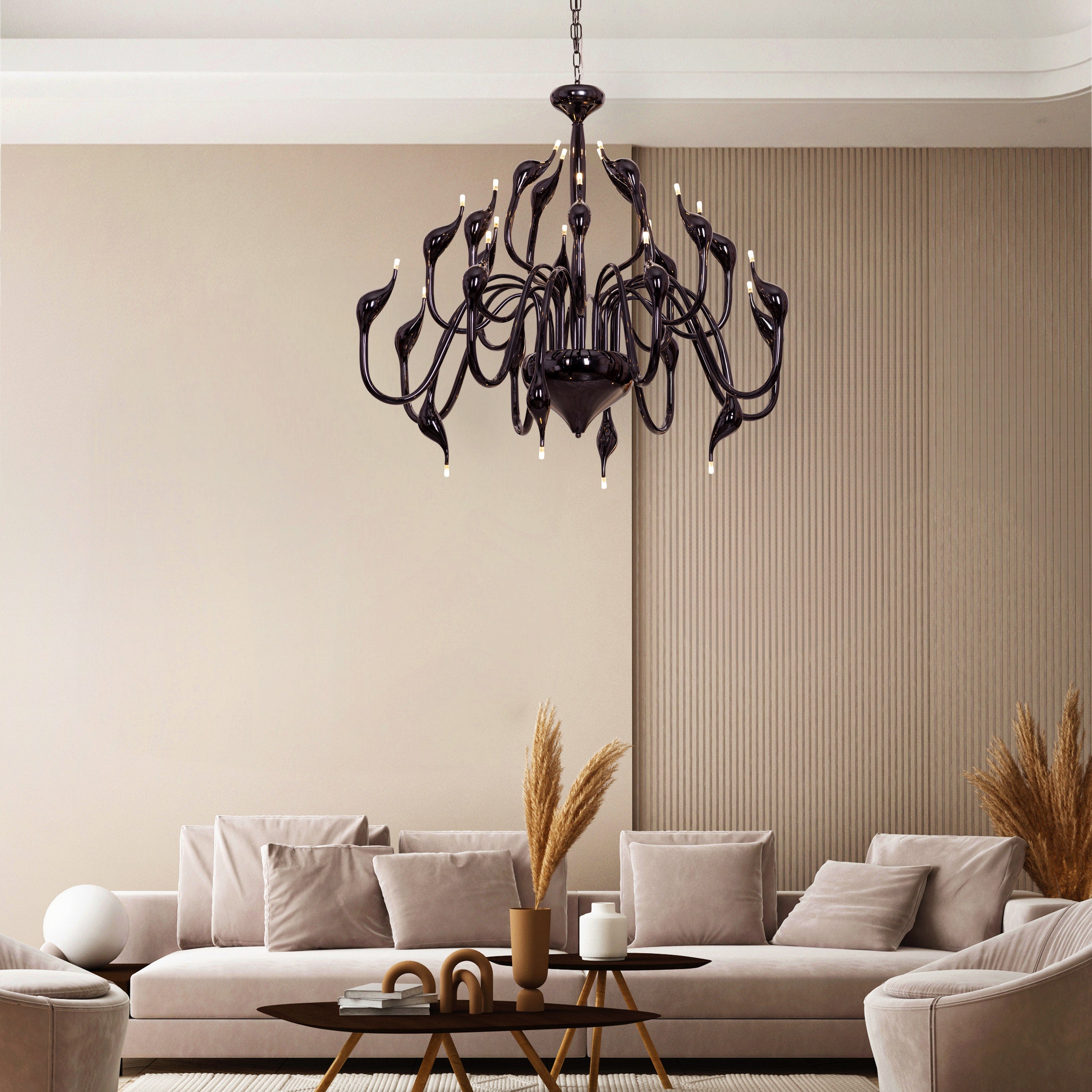 Play Your Cards (Large, Black) Chandelier