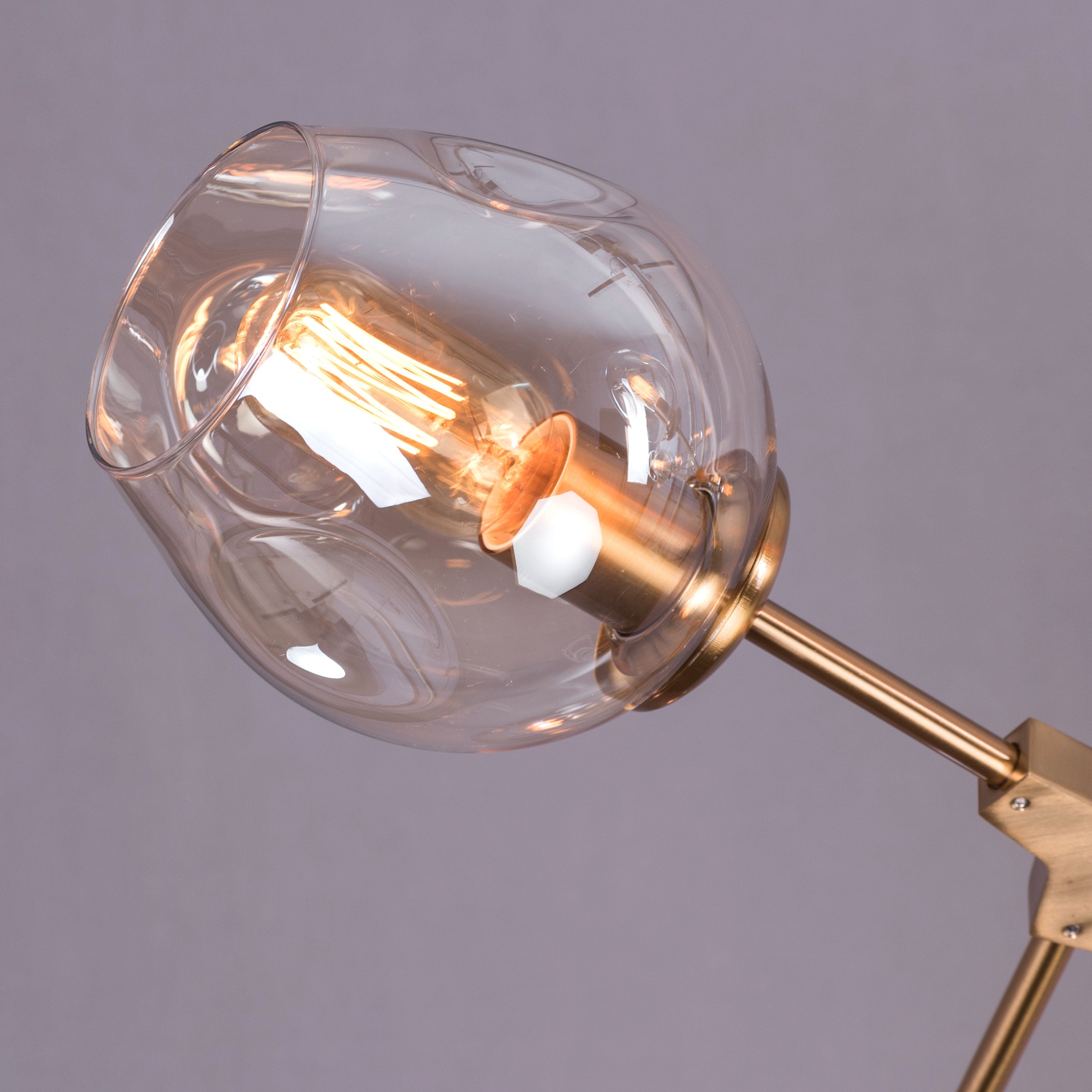 Games People Play (Large, Gold, 12 Head) Cognac Glass Chandelier