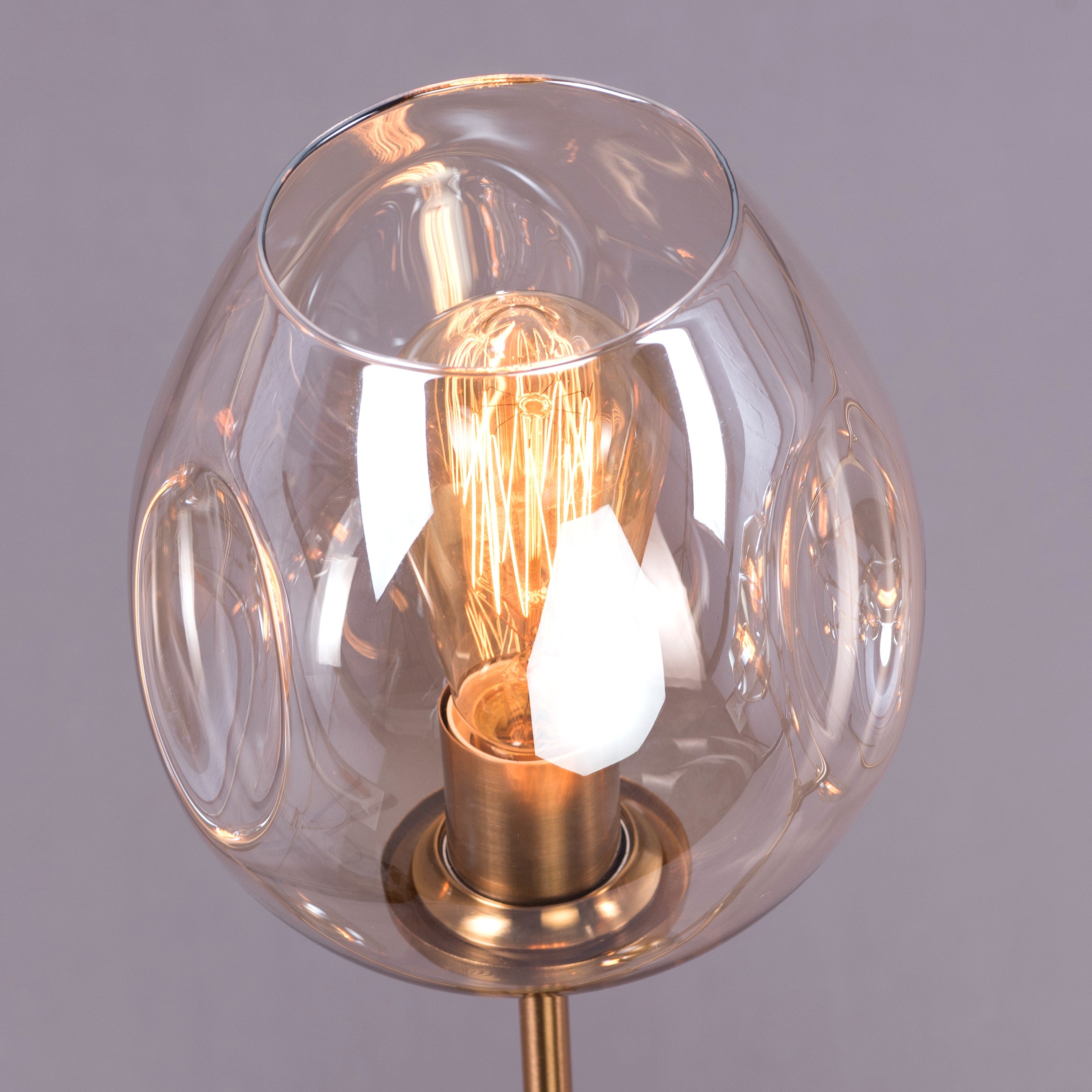 Games People Play (Large, Gold, 12 Head) Cognac Glass Chandelier