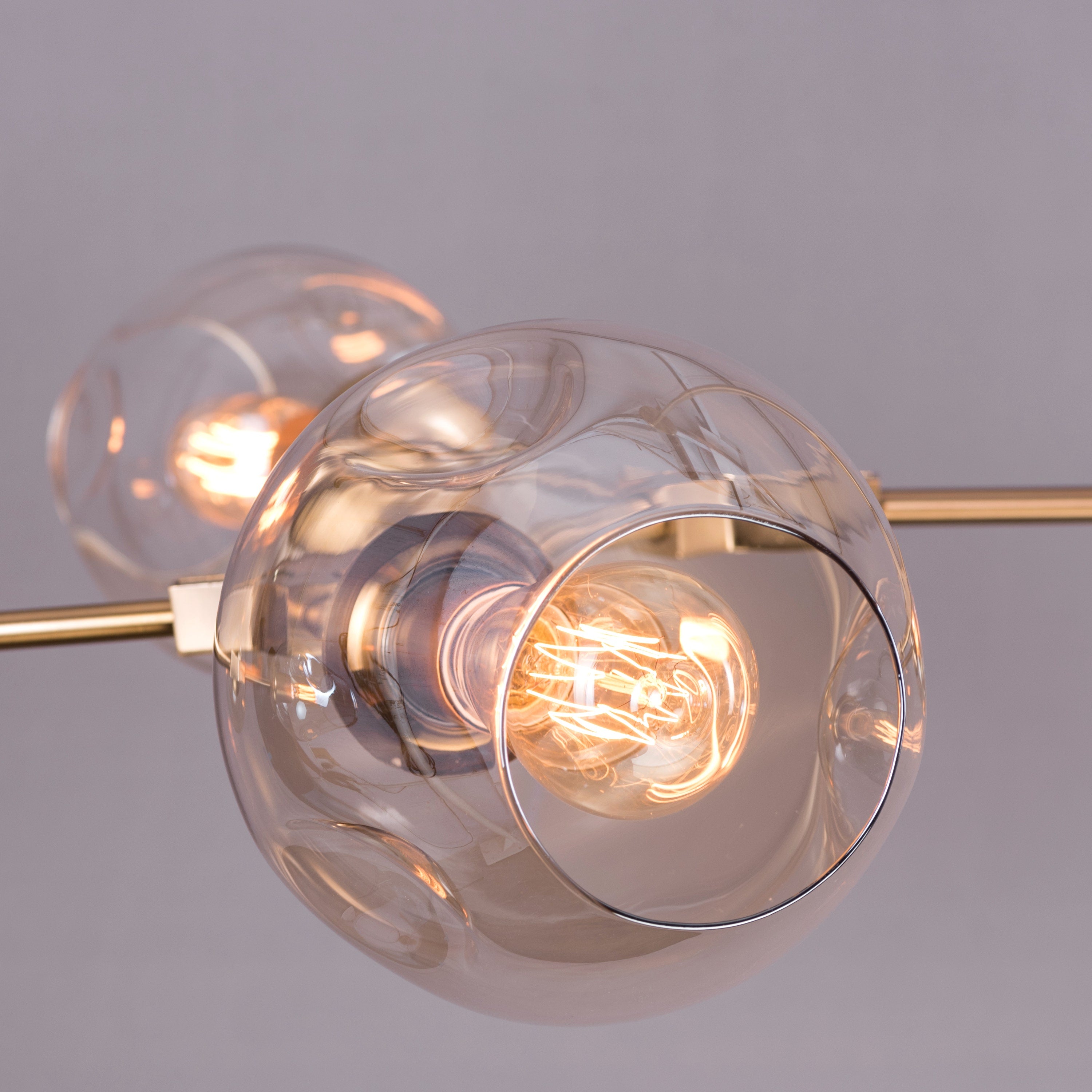 Games People Play (Large, Gold, 12 Head) Cognac Glass Chandelier