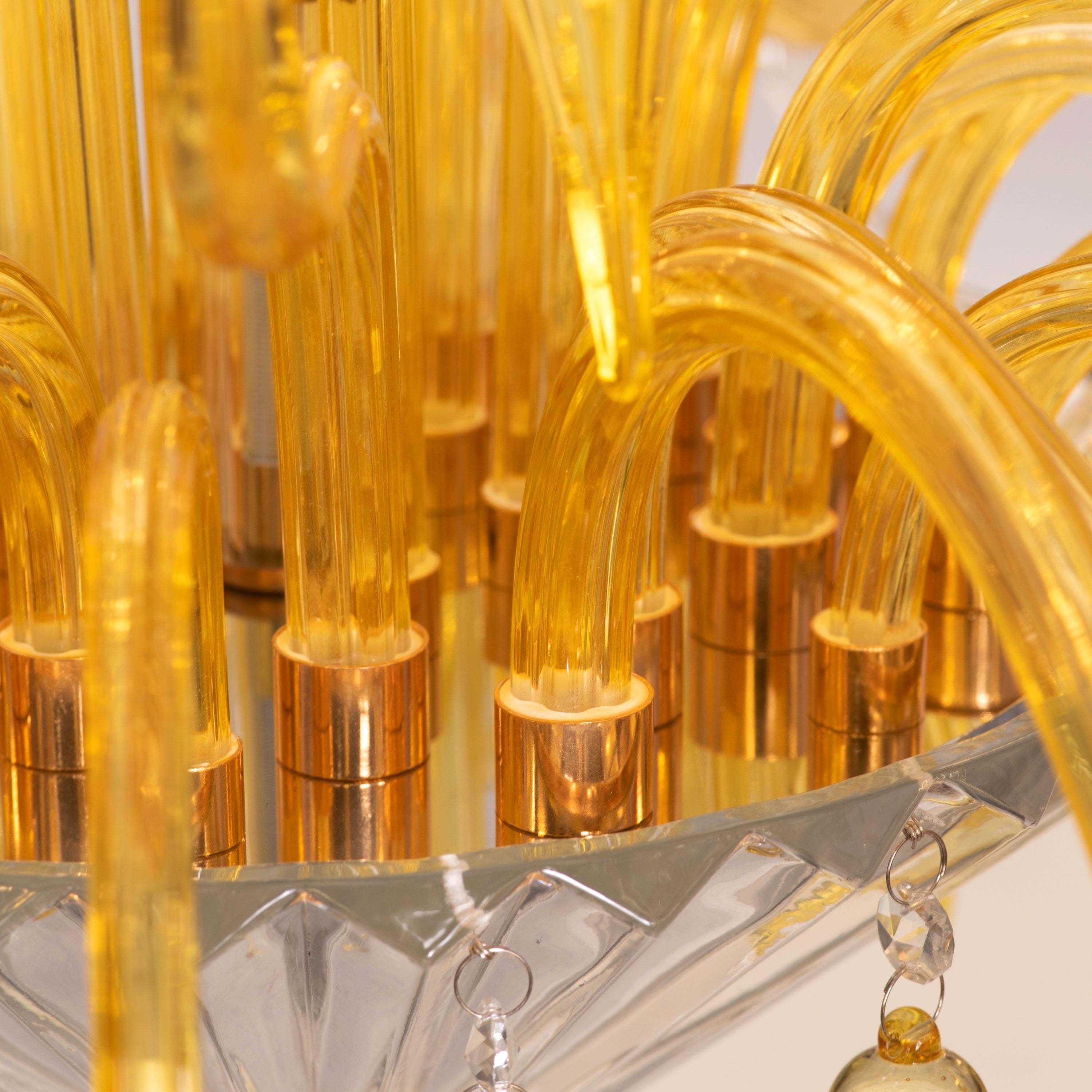 Wealthy Not Rich (Large, Gold) Crystal Chandelier