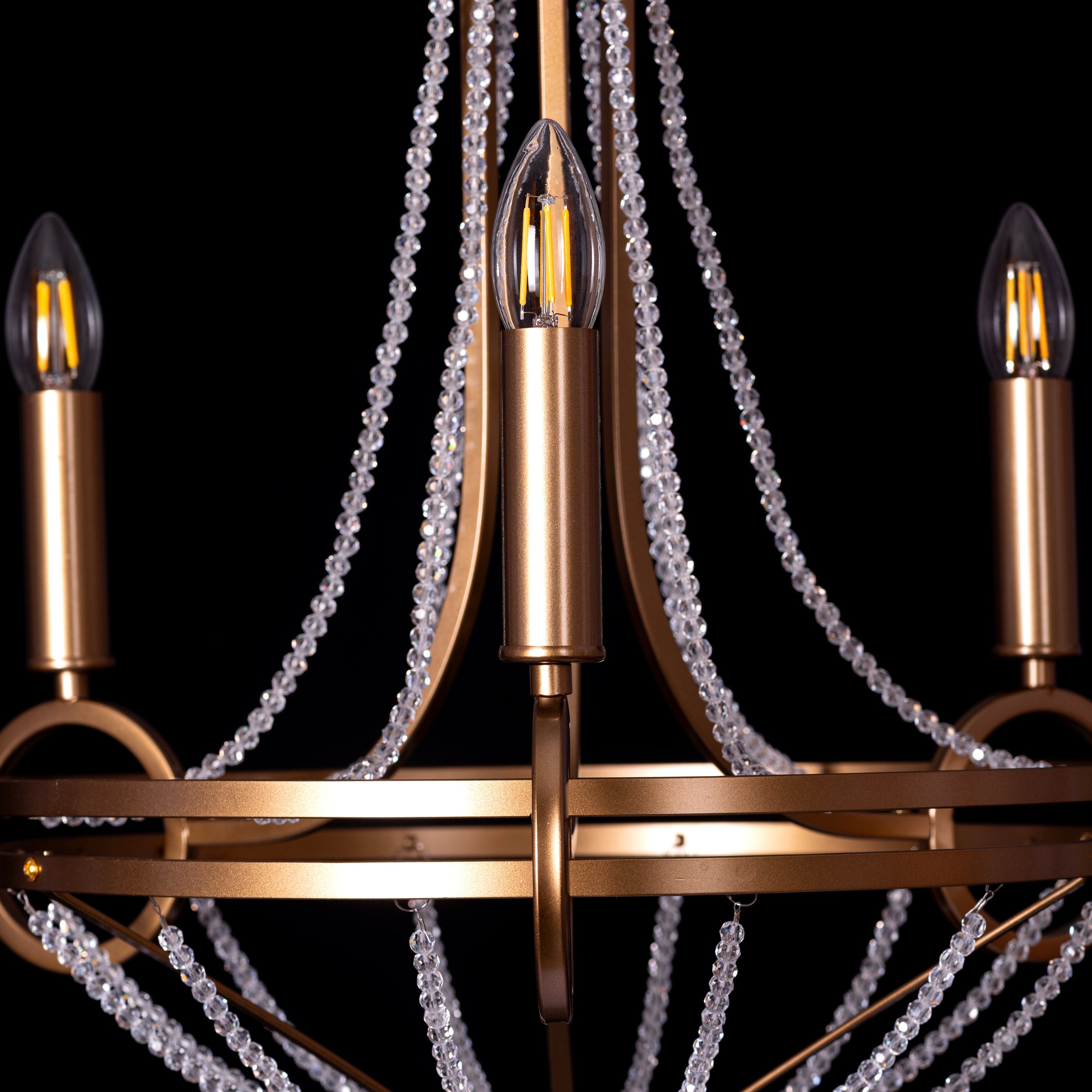 Waterfront (Gold) Crystal Pendant Light